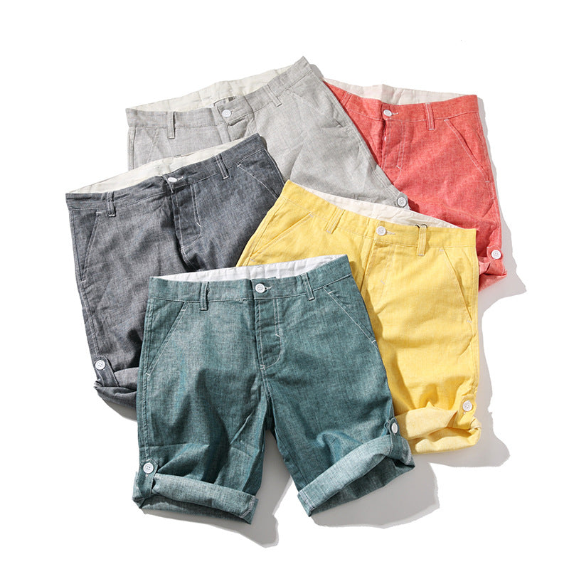 Prestige Linen Stuff Shorts For Men