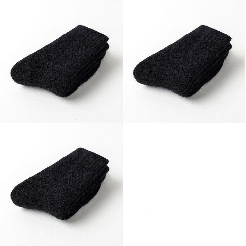 Men Cashmere Socks Thick Warm Wool Women Winter So