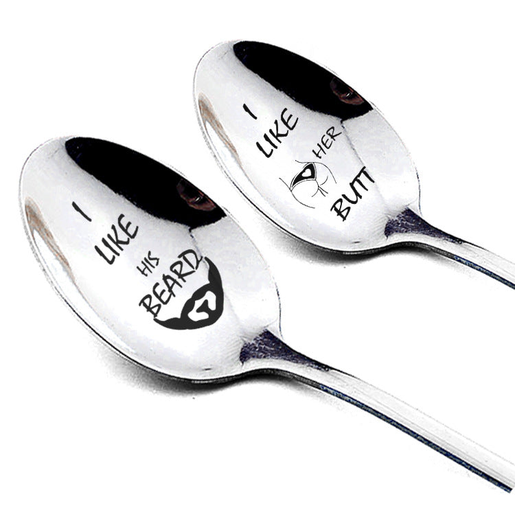 Stainless Steel Long Handle Spoons And Spoons For Lovers