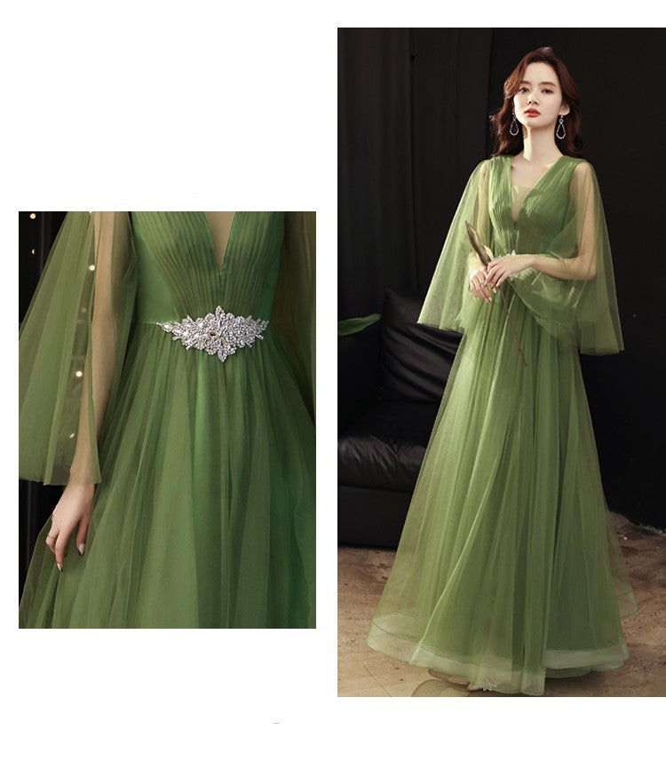 Green Wedding Dress  Art Examination Solo for women