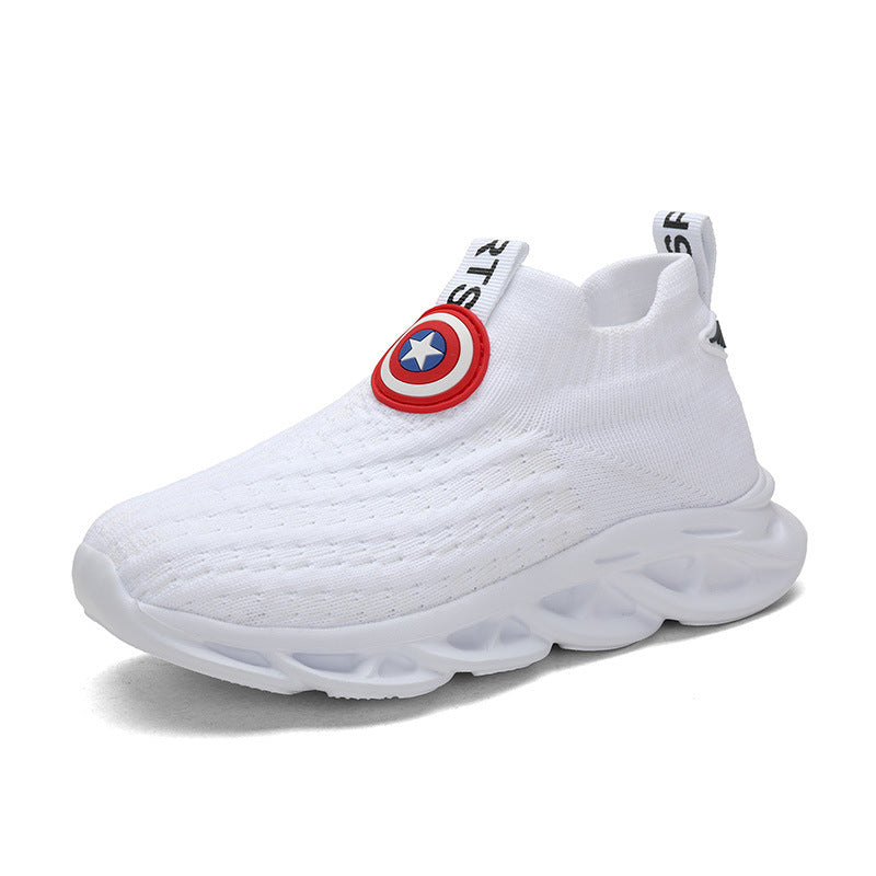 Children's Shoes Men's Knitted Shoes Small White Shoes