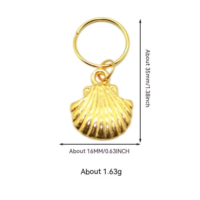 Hair Ring XINGX Lightning Shell Small Pendant Hairware