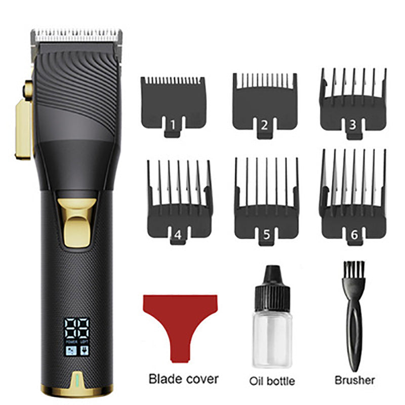 New LCD Digital Hair Trimmer Rechargeable Metal