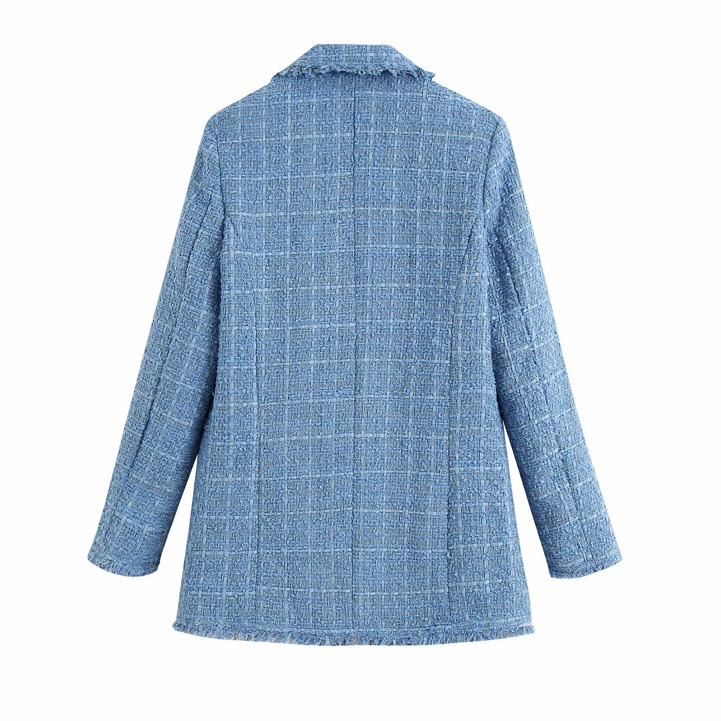 Retro Check Loose Blazer For women