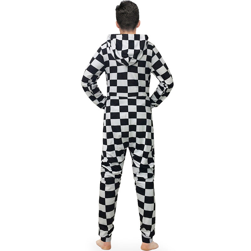 Check Jumpsuit For Men