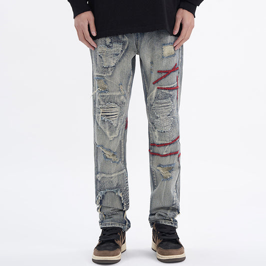 Ripped Vintage Jeans For Men