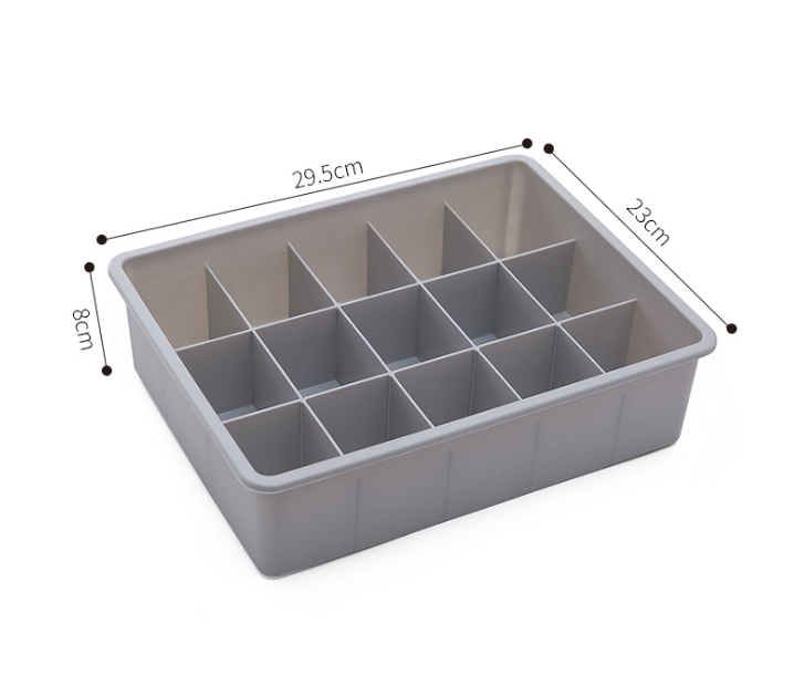 Creative multi-grid household plastic covered underwear drawer finishing box bra underwear socks storage finishing box