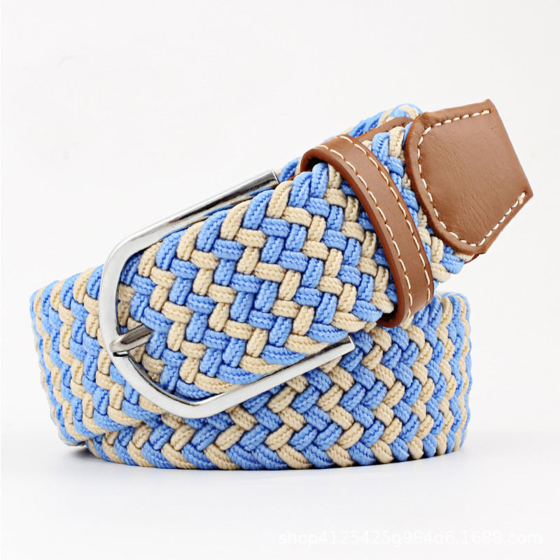 Elastic Woven Belt Corrugated All-match Casual belts for women