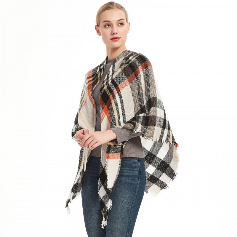 Warm Fashionable Outerwear Shawl for women