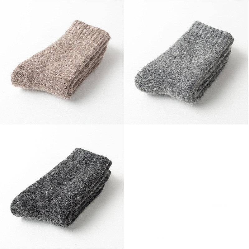 Men Cashmere Socks Thick Warm Wool Women Winter So