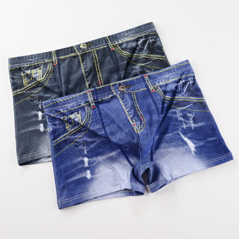 Denim Style Cotton Underwear For Men