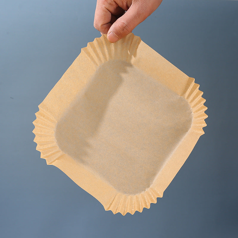 Air Fryer Disposable Paper Liners Parchment Paper Liner Non-Stick Air Fryer Paper Pads Oil Resistant Baking Paper Air Fryer Disposable Paper Liner Non-stick Disposable Liners