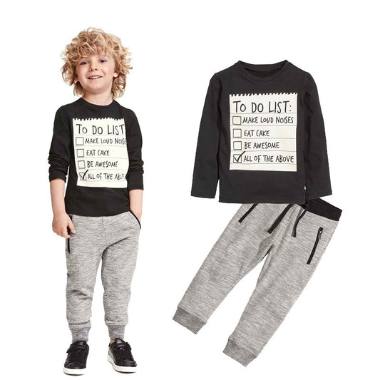 Long Sleeves T-shirt and Pants  for boys