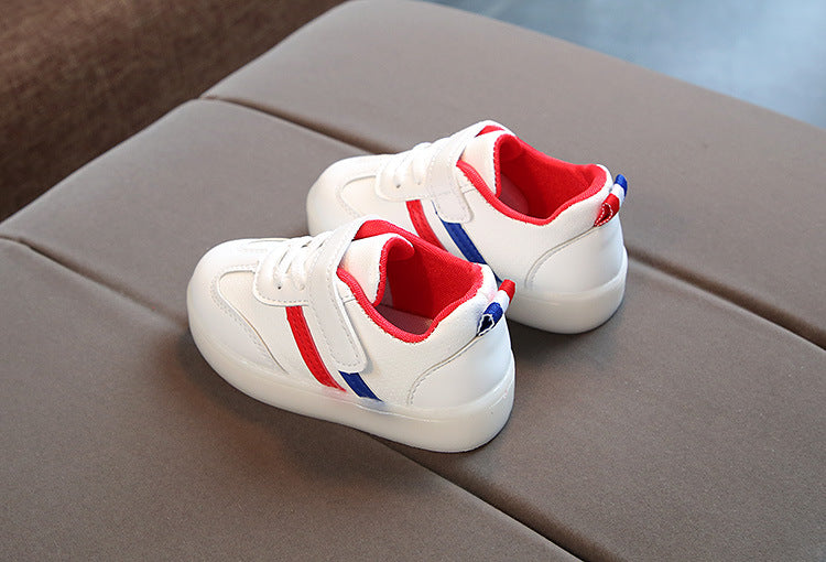 Kimmy White LED Sneakers Shoes for boys