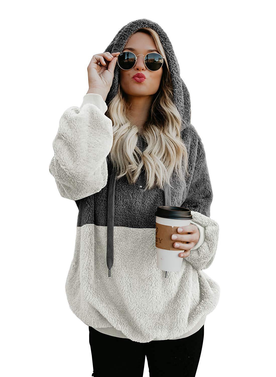 Drawstring Loose Hoodies For Women