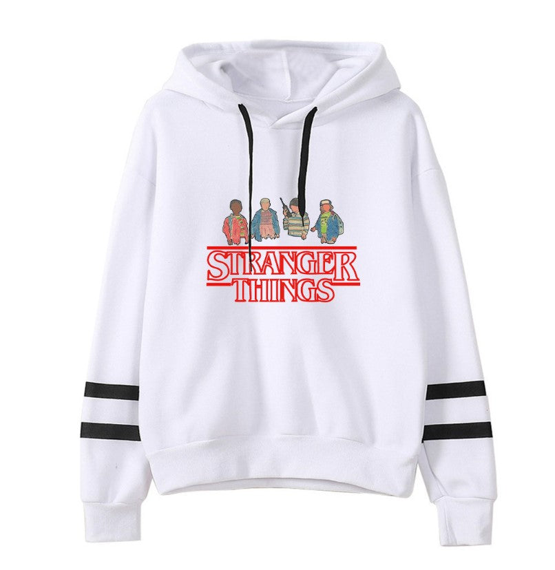 Stranger Things Striped Hoodies For Men