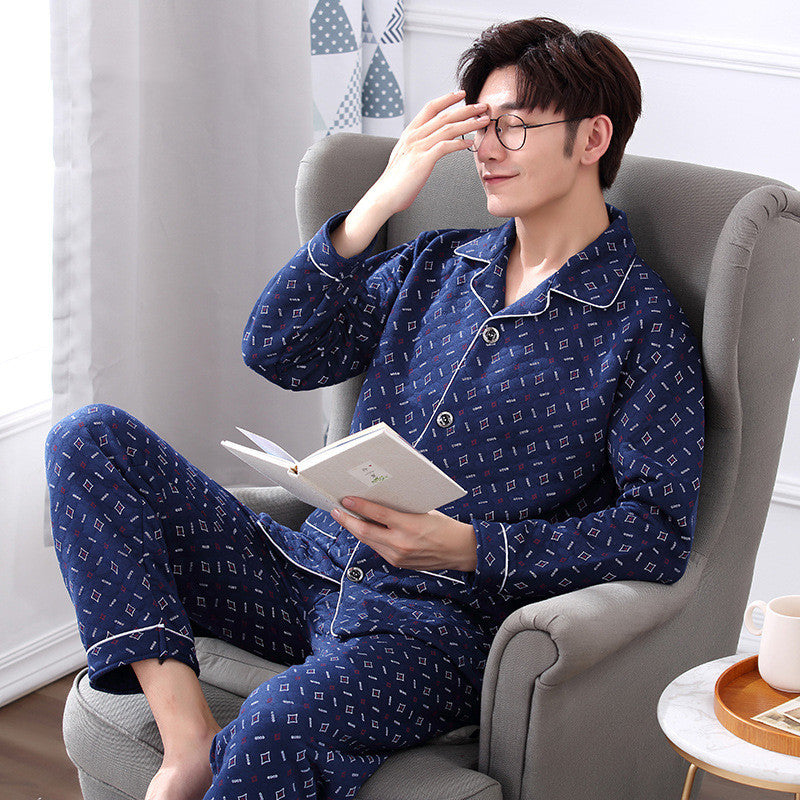 Middle-Aged Elderly Pajamas For Men