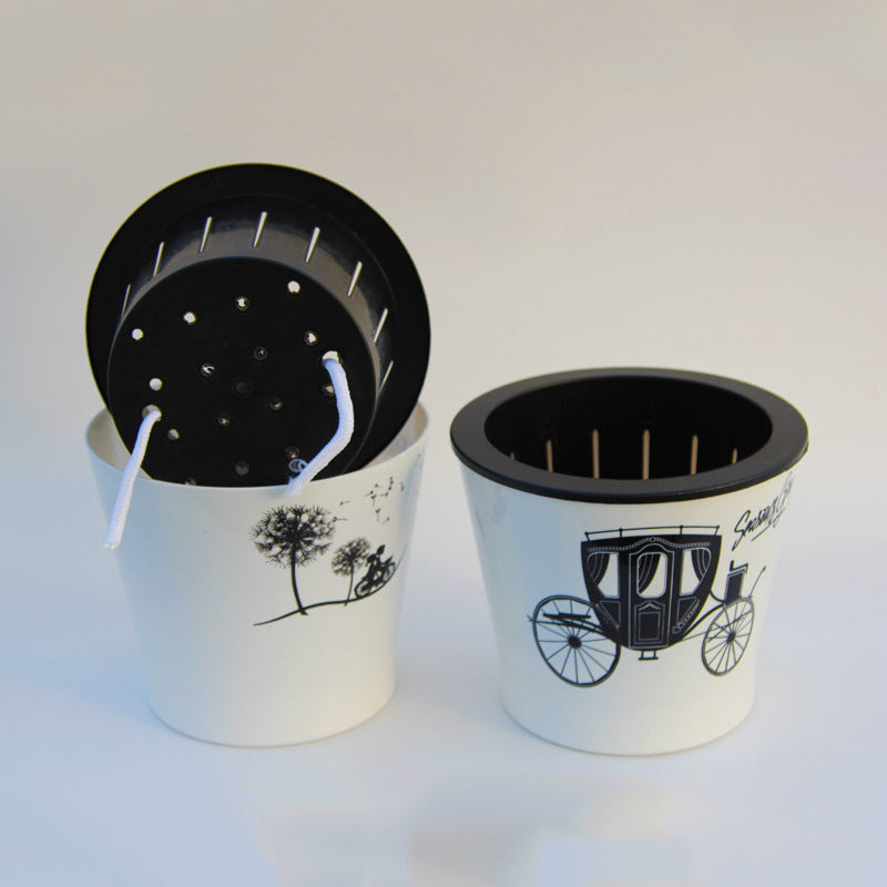 WHITE PLANT POTS