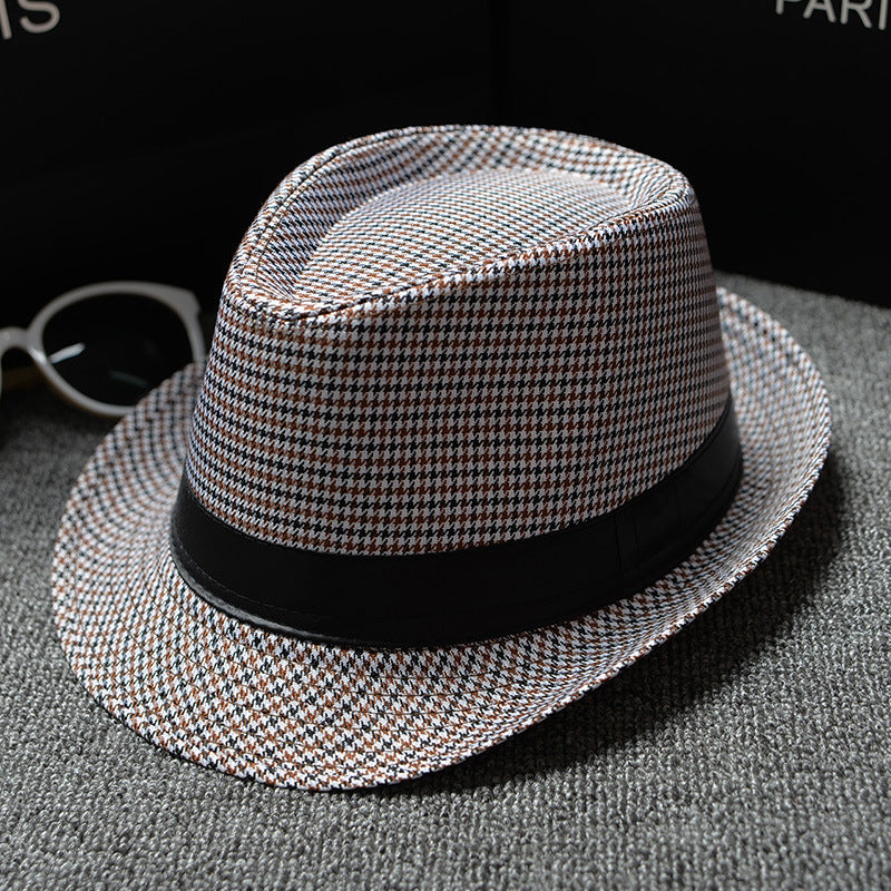 British Houndstooth European And American Sun Hats For women