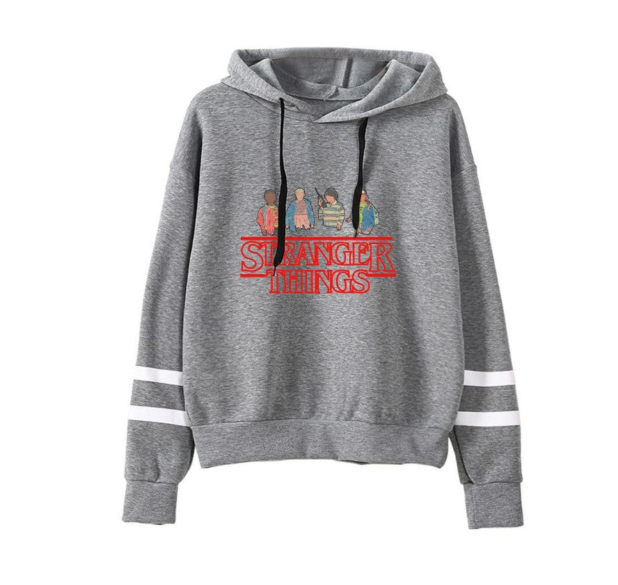 Stranger Things Striped Hoodies For Men