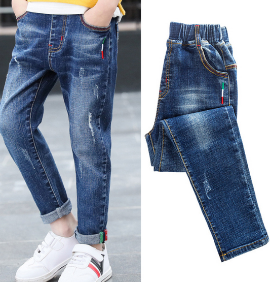 denim  big children's trousers, spring and autumn  trousers for boys