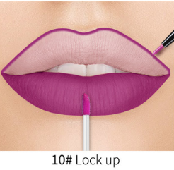 Lip Liner Matte Nonstick Cup Liquid Lipstick Double Lip Gloss Pen