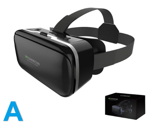 Original VR Shinecon  Gafas De Realidad Virtual 120 Fov 3D Gafas Google Carton Con Auriculares Estereo Caja Para Smartphone