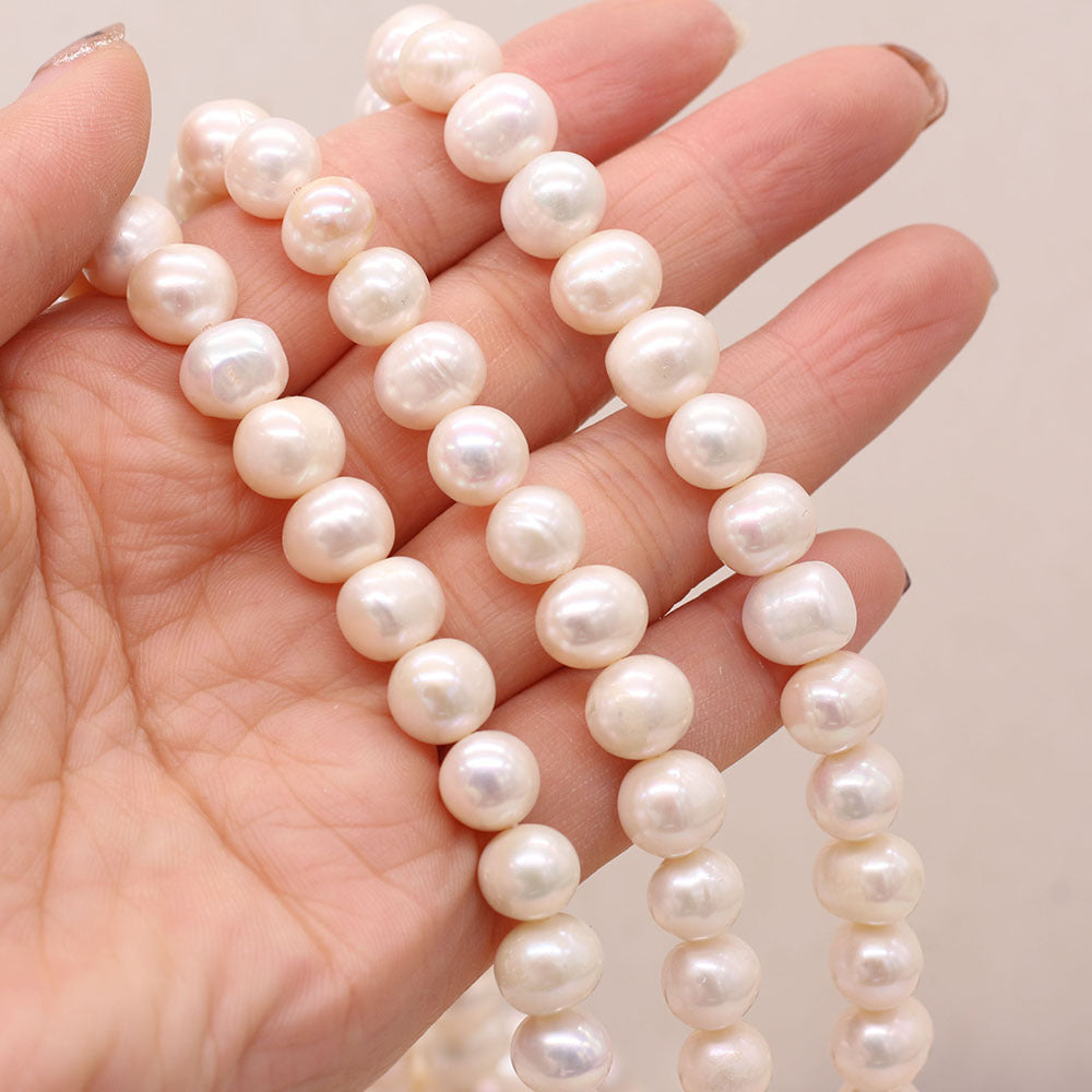 Natural Freshwater Pearl Punch Bead String