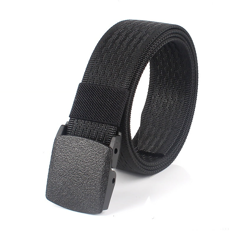 Canvas Belt Metal-free Smooth Buckle Tactical Belt for women