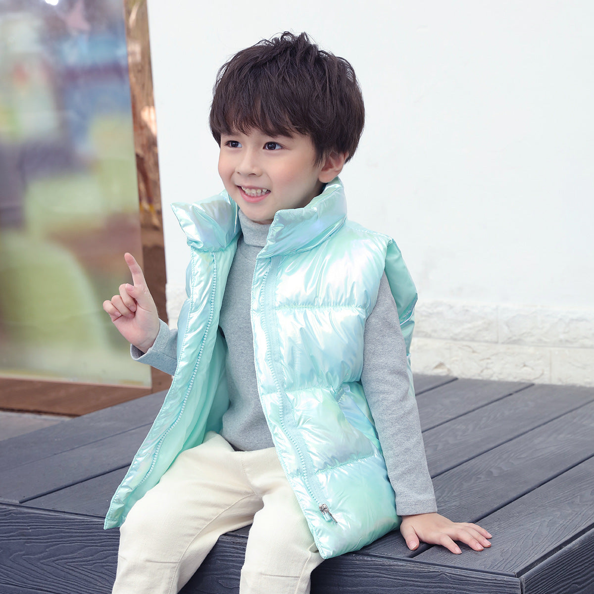 Down Cotton Vest Autumn And Winter Waistcoat for boys