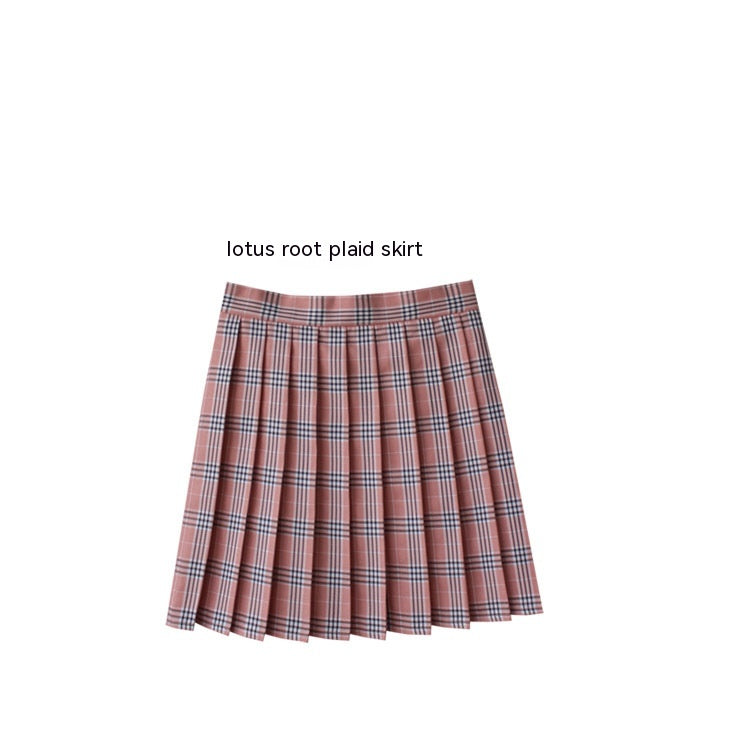 Check Pleated Skirts For Women