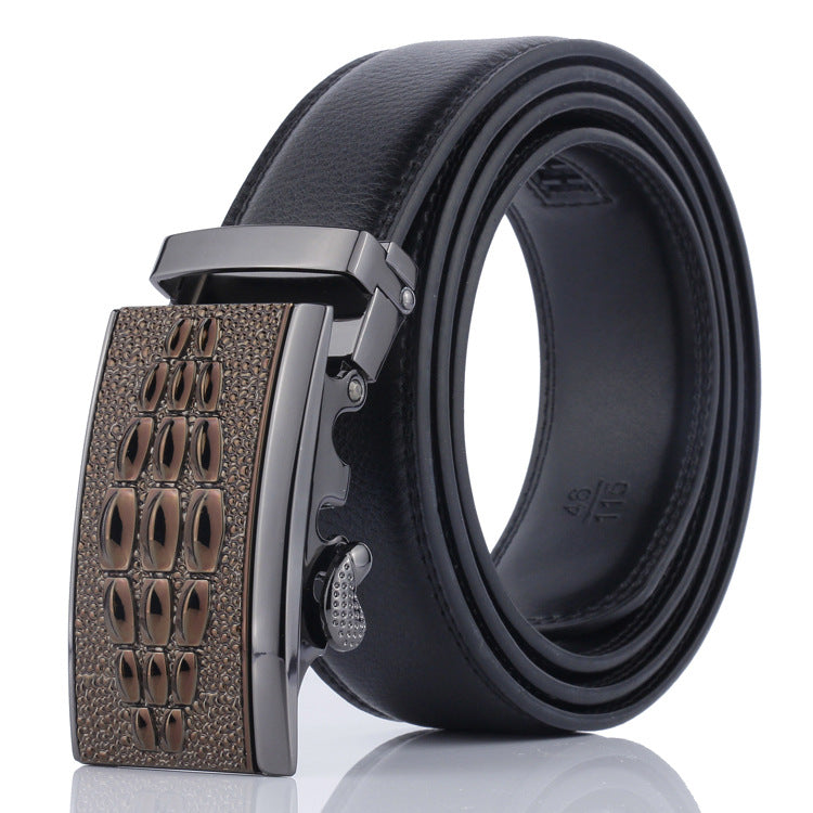 Urban White Collar Men's Business Cowhide Belt