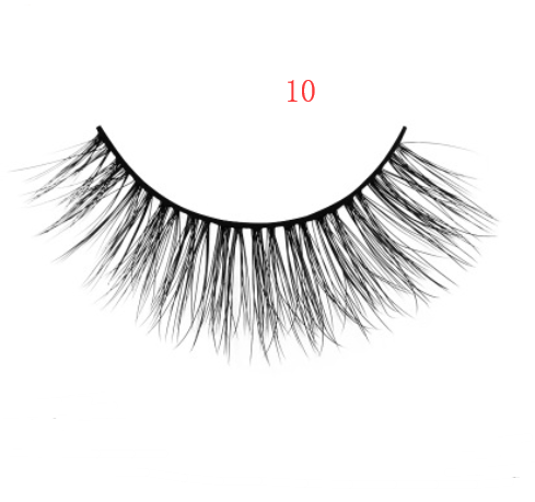 3D mink eyelashes 3 pairs of natural fiber long false eyelashes