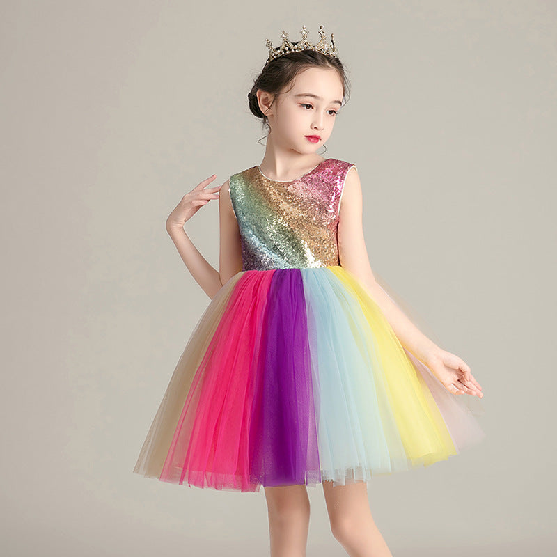 cute rainbow skirt for girls