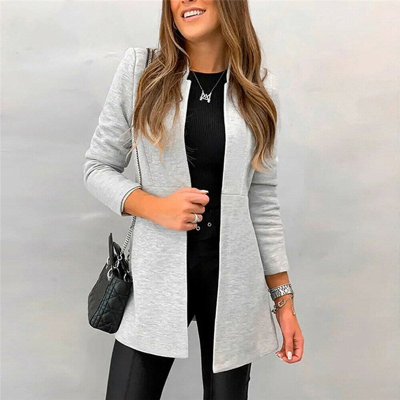 jacket blazer Women for Work white Fashion Formal for female