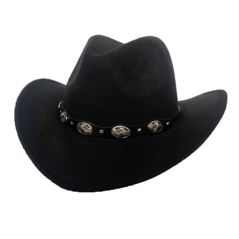 Punk Style Cowboy Hats And Felt For  Women