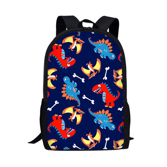 European And American Cartoon Dinosaur Schoolbag for kids