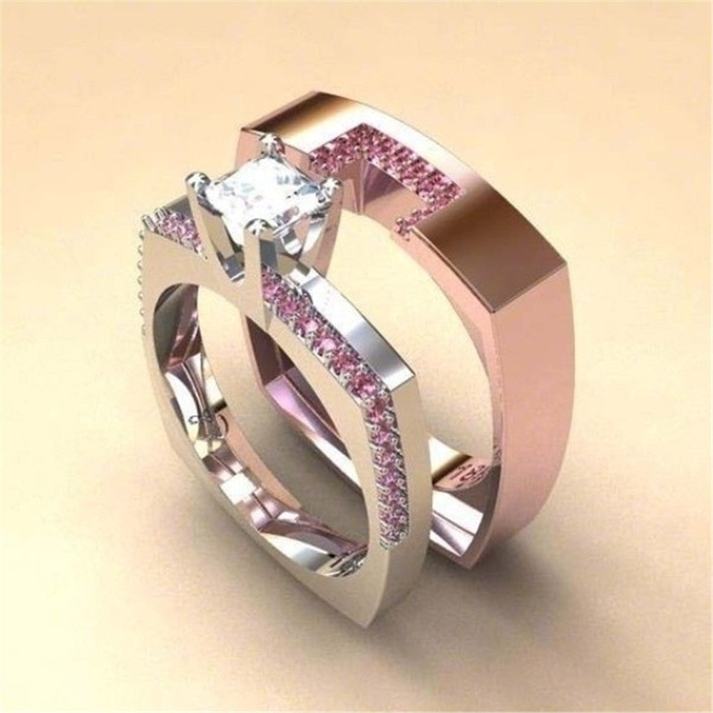 Fashion Inlaid Zirconium Ring for women