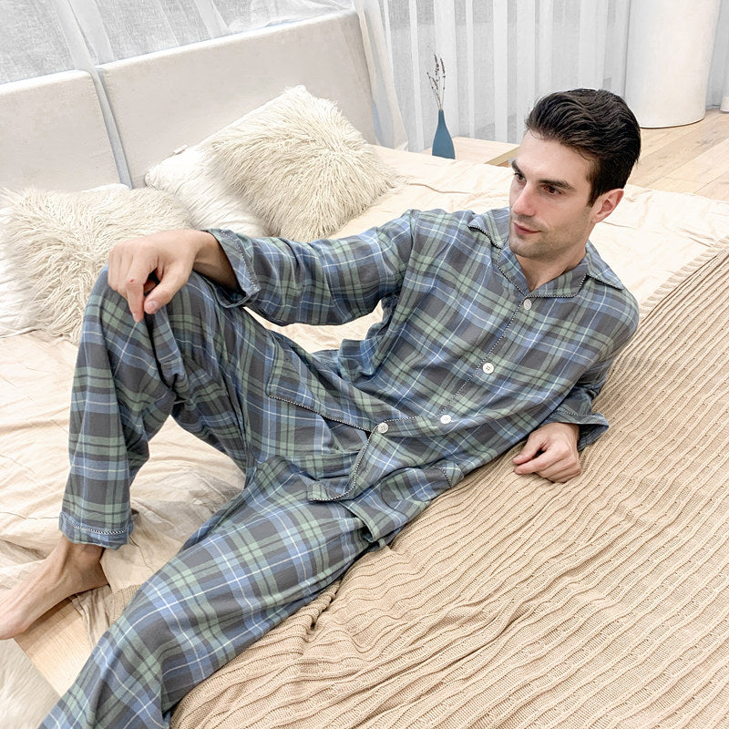 Warm Cloth Flannel Pajama Suit For Men