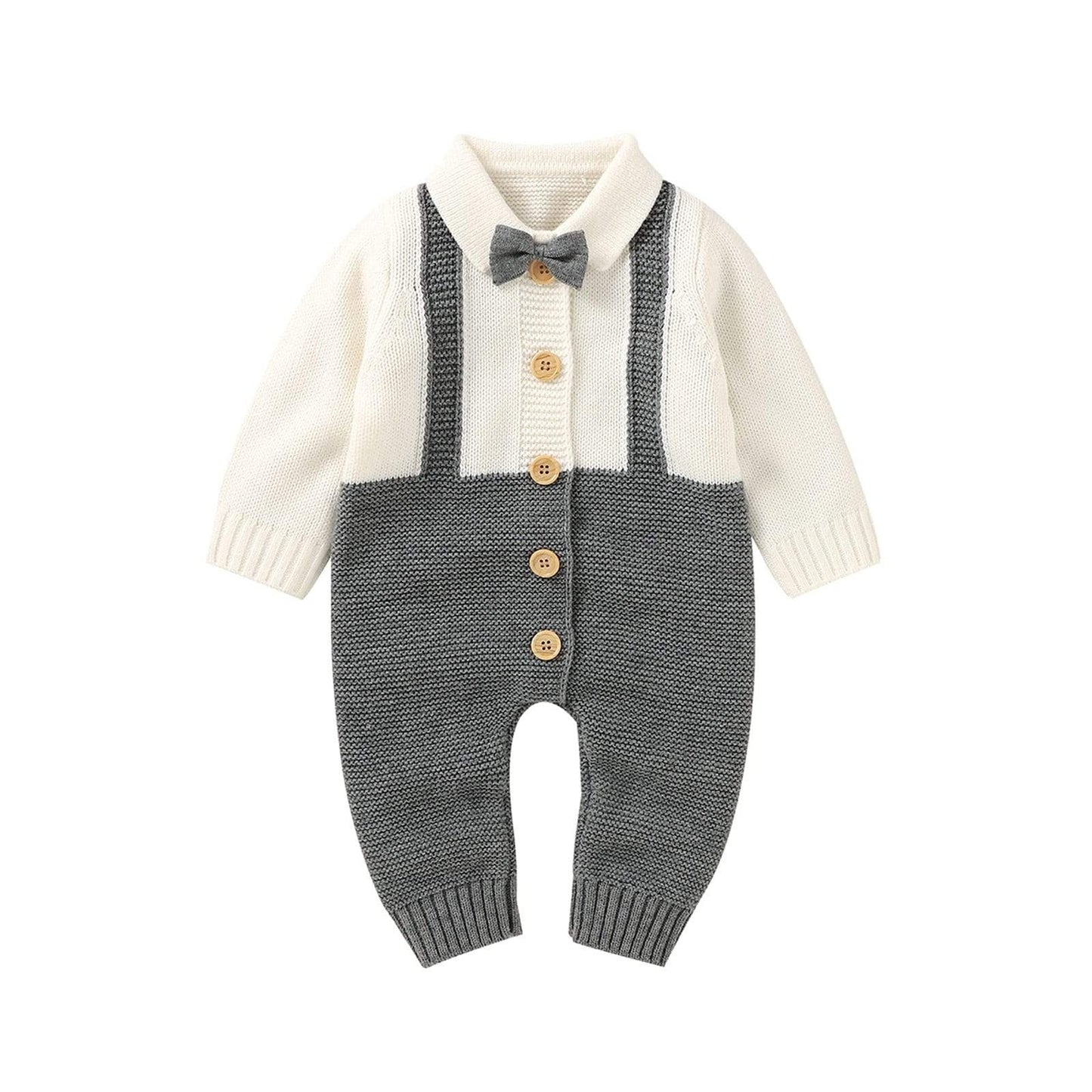 Autumn New Baby Gentleman One-piece Rompers Jumpsuit