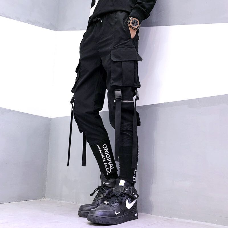 High-end Cargo Pants With Embroidery For Men