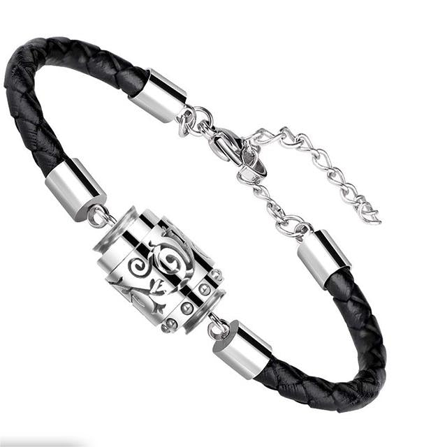 Stainless Steel Aromatherapy Leather Bracelet Adjustable Essential Oil Perfume Titanium Steel