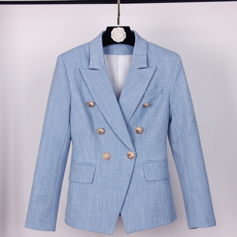 Button Temperament Blazer For Women