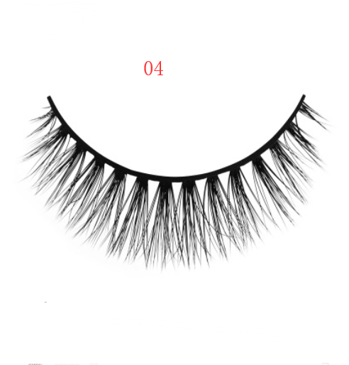 3D mink eyelashes 3 pairs of natural fiber long false eyelashes