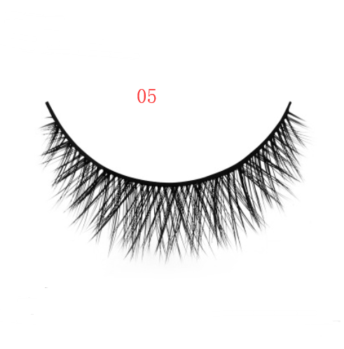 3D mink eyelashes 3 pairs of natural fiber long false eyelashes