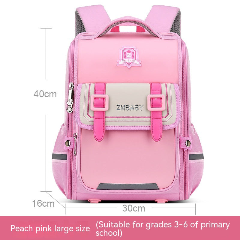 Open Spine Protection Lightweight Schoolbag for kids