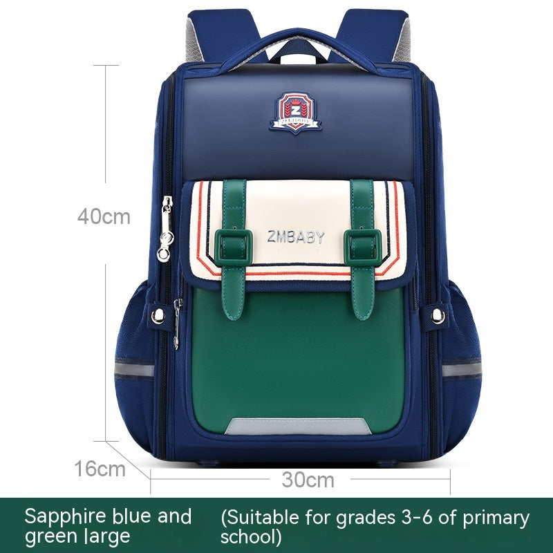 Open Spine Protection Lightweight Schoolbag for kids