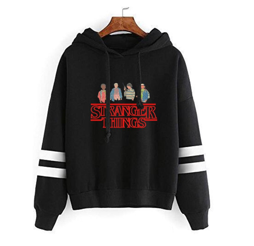 Stranger Things Striped Hoodies For Men