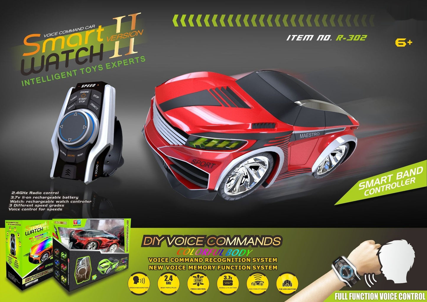 Watch Voice-activated Induction Electric Remote Control Cars