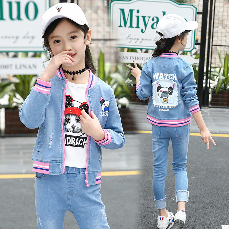 denim suit for girls